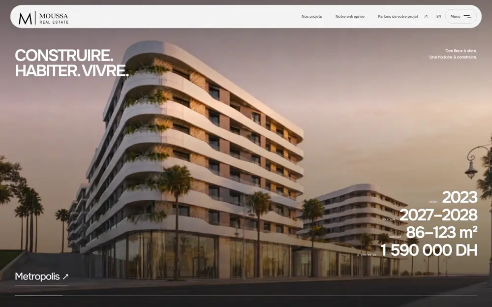 A stronger first impression: rebuilt website