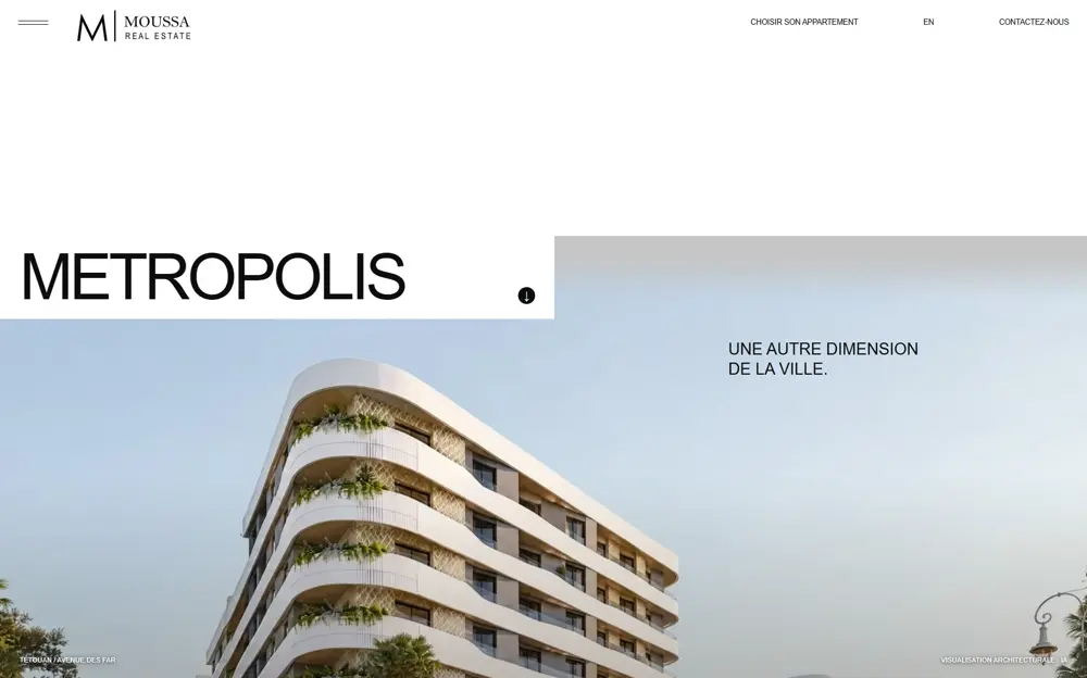 Metropolis becomes an architectural story: rebuilt website