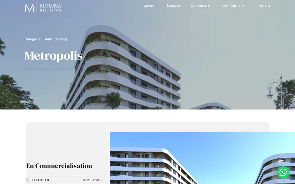 Metropolis becomes an architectural story: original website